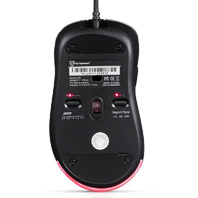 

Motospeed V100 Professional USB Wired Gaming Mouse Esport Game Mice 6200DPI RGB Light for PC LaptopGrey