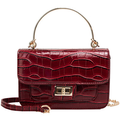 

Snake head small bag 2019 new wave Korean version of the chain small square bag wild chic rivet shoulder Messenger bag