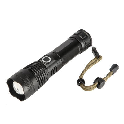 

P50 LED Flashlight USB Charging Zoomable 5 Modes Outdoor Lighting Torch