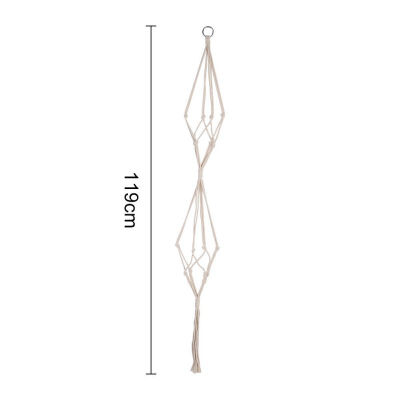 

Hand-woven Cotton Rope Plant Hangers Flower Pot Hanging Planter Basket Holder For Balcony Garden Decor