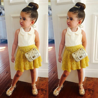 

Baby Girl Kid Toddler T-shirt Tops ClothesShort Dress Skirt Outfit Set