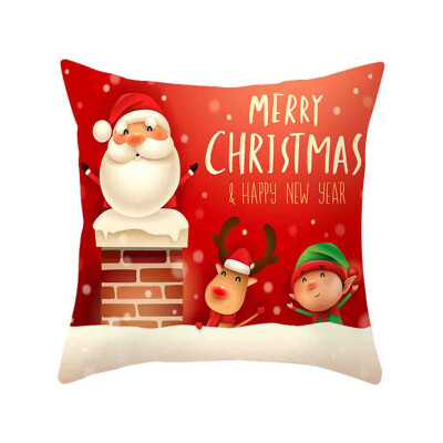 

Siaonvr Christmas Pillow Cover Decor Pillow Case Sofa Waist Throw Cushion Cover