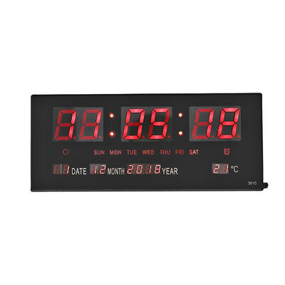 

USB Digital Alarm Clock Backlight Snooze Mute Voice Calendar Desktop Clock