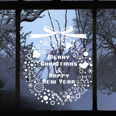 

Tailored Christmas Decoration Decal Window Stickers Home Decor Red