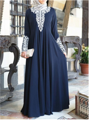 

European&American long sleeved long sleeved dress