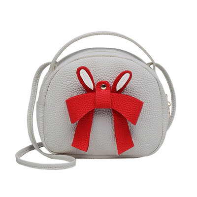 

Bags For Women Red Big Bow Girls Portable Change Bag New Trend Product Solid Color Messenger Bags Crossbody