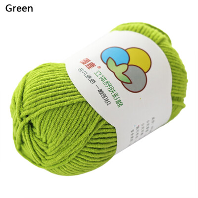 

Gobestart Hand-Woven 5 Strands of Milk Cotton Warm Soft Scarf Sweater Wool Thread