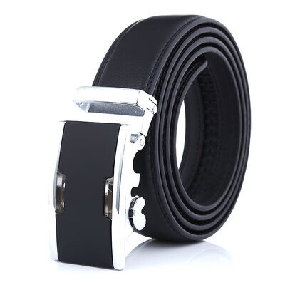 

Fashion Luxury 2019 Automatic Buckle Metal brown Male belt BRAND balck Belt Men Top sale Genuine Leather Belts Men