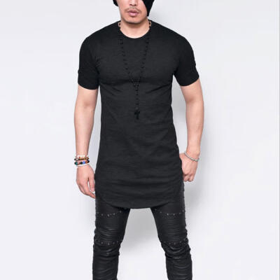 

Summer New Solid Color Slim Mens Short-sleeved T-shirt Casual O-neck T-shirt Simple Fashion Men Clothing