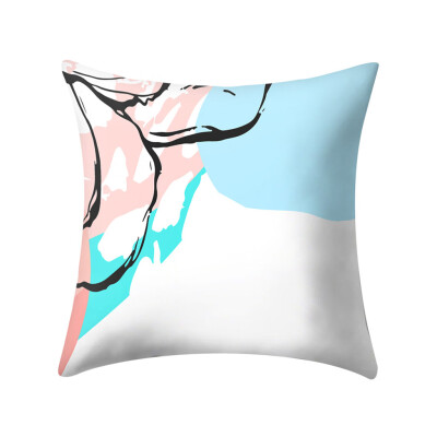 

Toponeto Print Pillow Case Polyester Sofa Car Cushion Cover Home Decor 45 X 45cm