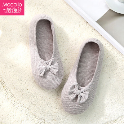 

Modal Madallo month shoes women spring&autumn maternity shoes postpartum autumn bag with non-slip soft bottom pregnant women slippers warm breathable loose pregnant women shoes autumn&winter gray  3536