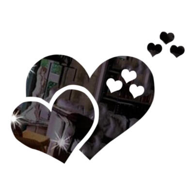 

3D Mirror Wall Stickers Love Heart Decal DIY Home Bedroom Art Decor
