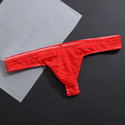

Men Plus Size Underwear T Back Trunks Bikini Breathable Slim Fit Elastic Briefs