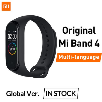

2019 Original Xiaomi Mi Band 4 band3 Smart Color Screen Bracelet Heart Rate Fitness 135mAh Bluetooth50 50M Swimming Waterproof