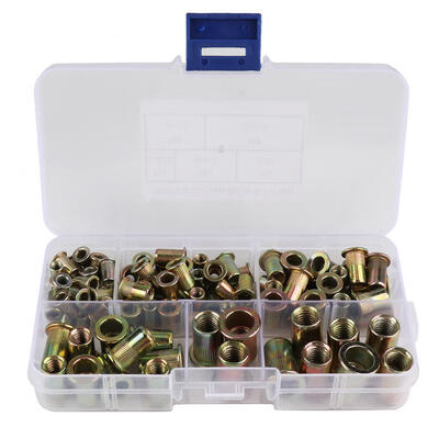 

Greensen 100Pcs Galvanized Carbon Steel Rivet Nut M3 M4 M5 M6 M8 for Multiple Uses
