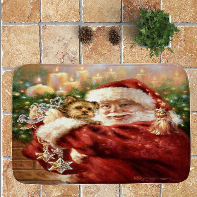 

〖Follure〗Merry Christmas Welcome Doormats Indoor Home Carpets Decor 40x60CM