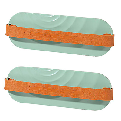 

Gobestart Wall-Mounted Shoe Rack Storage Rack Adhesive Household Slippers 2PC