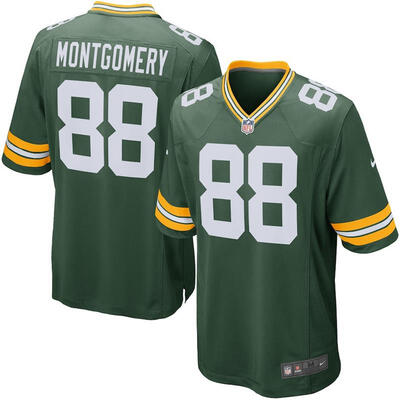 

Youth Football Jersey Green Bay Packers Ty Montgomery Green Game Jersey