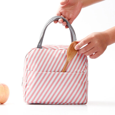 

Unisex Waterproof Portable Thermal Insulated Lunch Box Lunch Bag School Food Storage Bags