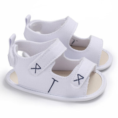 

Summer Newborn Infant Toddler Baby Boys Shoes Soft Sole First Walker Canvas Crib Footwear Solid Handsome Prewalkers