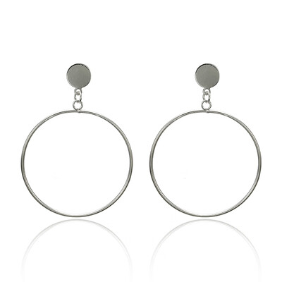 

2019 New Fashion Statement Earrings for Women European Design Geometric circular Drop Earrings Jewelry