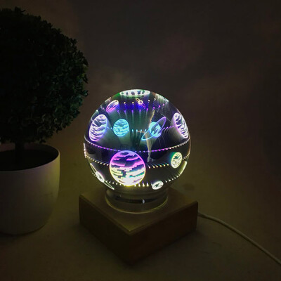 

Gobestart USB Charging LED Colorful 3D Magical Light House Party Decor