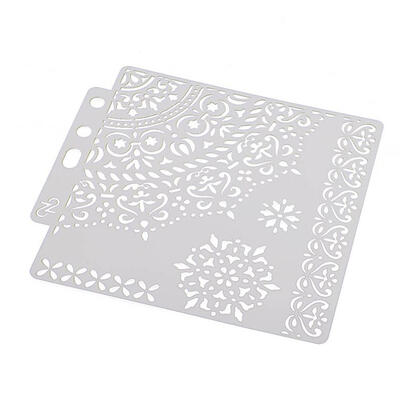 

DIY Flower Coffee Stencils Cake Baking Template Scrapbooking Painting Decor