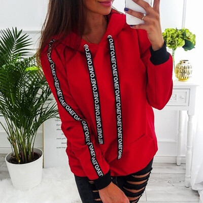 

Nomeni Women Plus Size Long Sleeve Solid Sweatshirt Hooded Pullover Tops Shirt