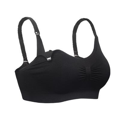 

iLoveSIA Nursing Bra Breathable Anti-Hit Hammer Full Cup No Trace Breastfeeding Bra-2P-70255626