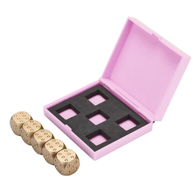 

Toponeto 1 Set Solid Aluminum Alloy Metal Dice Home Decoration Take A Photo Prop