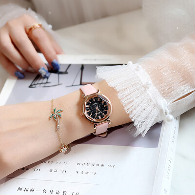 

Ins Korean version simple watch female primary school fresh literature&art girls middle school students retro trend Haraku col