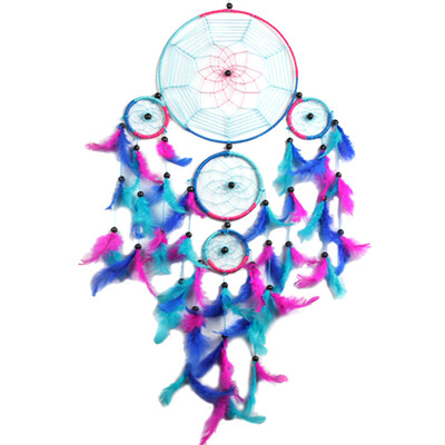 

Colorful spider Webs Dream Catcher Feather Bead Hanging Decoration Ornament