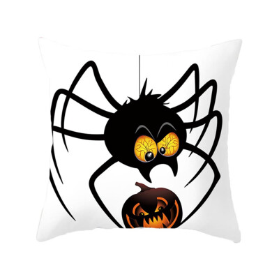 

1Pc Devil Cat Spider Print Sofa Pillow Cushion Cover Home Hug Pillowcase Decor