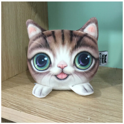 

3D Cute Cat Shape Pillow Car Chair Back Cushion Pillow with Bamboo Charcoal Pack Headrest Decor Car Styling