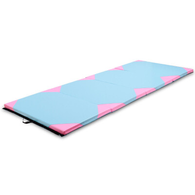 

4 x 10 x 2" Thick Folding Panel Fitness Exercise Gymnastics Mat-Blue