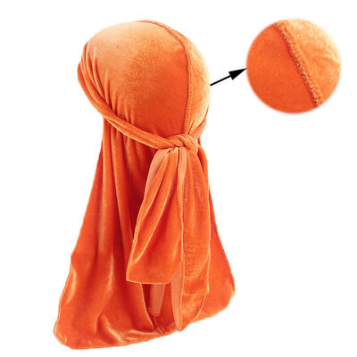 

Unisex Men Lady Velvet Silk Breathable Bandana Hat Turban Cap Doo Durag Headwear