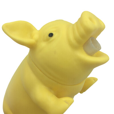 

Tailored Cute Shrilling Pig Squeaky Rubber Pig Toy Relax Toy Squeez Realistic Toy