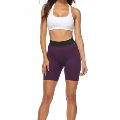 

New High Waist Solid Shorts Sexy Ladies Fitness Sports Shorts Moisture Wicking Shorts Fitness Running Cycling Shorts