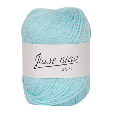 

Toponeto 1PC 50g Chunky Colorful Hand Knitting Baby Milk Cotton Crochet Knitwear Wool A