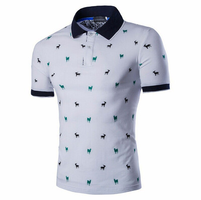 

SUNSIOM Fashion Mens Stylish Casual T-Shirts Slim Fit Short Sleeve POLO Shirt Tops