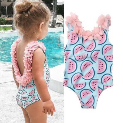 

Toddler Kid Baby Girls Backless Watermelon Bikini Swimwear Swimsuit Bathing Suit