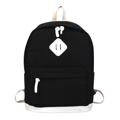 

Tailored Adult Backpack Teenage Girls Bogs School Backpack Bag Solid Pocket Students Bags