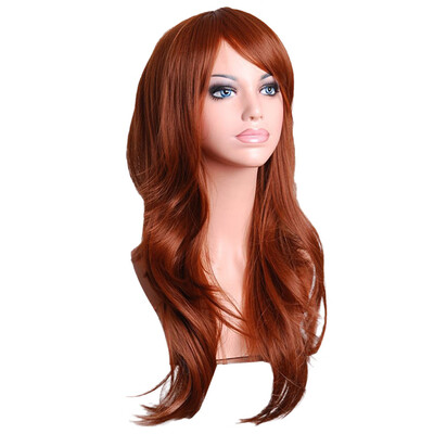 

〖Follure〗Sexy Long Women Fashion Synthetic Wavy Cosplay Party Full Wigs Black