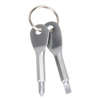 

2pcs Key Ring Screwdriver EDC Set Outdoor Pocket Mini Tool with Keychain