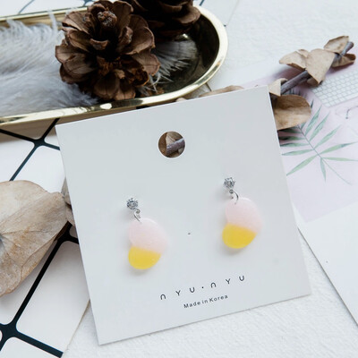 

Earings fashion jewelry 2018 rainbow color matching statement earrings generous temperament gift Korean earrings for women
