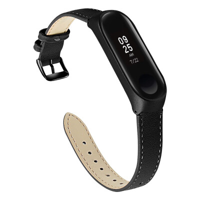 

ECSEM Leather Band for Xiaomi Mi Band 3 Mi 4 Bracelet Slim Sport Bands Strap for Xiaomi Mi Band 3 Accessories