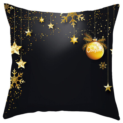 

Tailored Merry Christmas Short Plush Pillowcase Sofa Pad Set Home Decoration 18x18 Inch