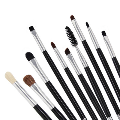 

10pcs Eyes Makeup Brushes Set Power Eye Shadow Brow Lash Liner Lip Concealer Cosmetics Make Up Brush Beauty Tool Kits