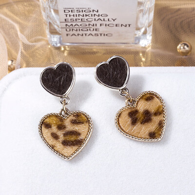 

Aretes de mujer modernos 2018 fashion leopard earrings holiday wind earrings temperament gift statement earrings for women