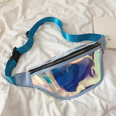 

Women Fanny Pack PU Laser Purse Waist Chest Bum Bag Ladies Sport Shoulder Bag